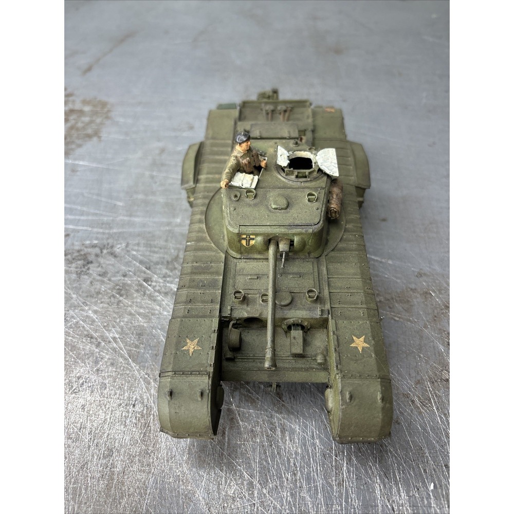 1/35 Built Painted British Churchill Crocodile Flamethrower Tank BRITON W/Figure - Picture 10 of 13